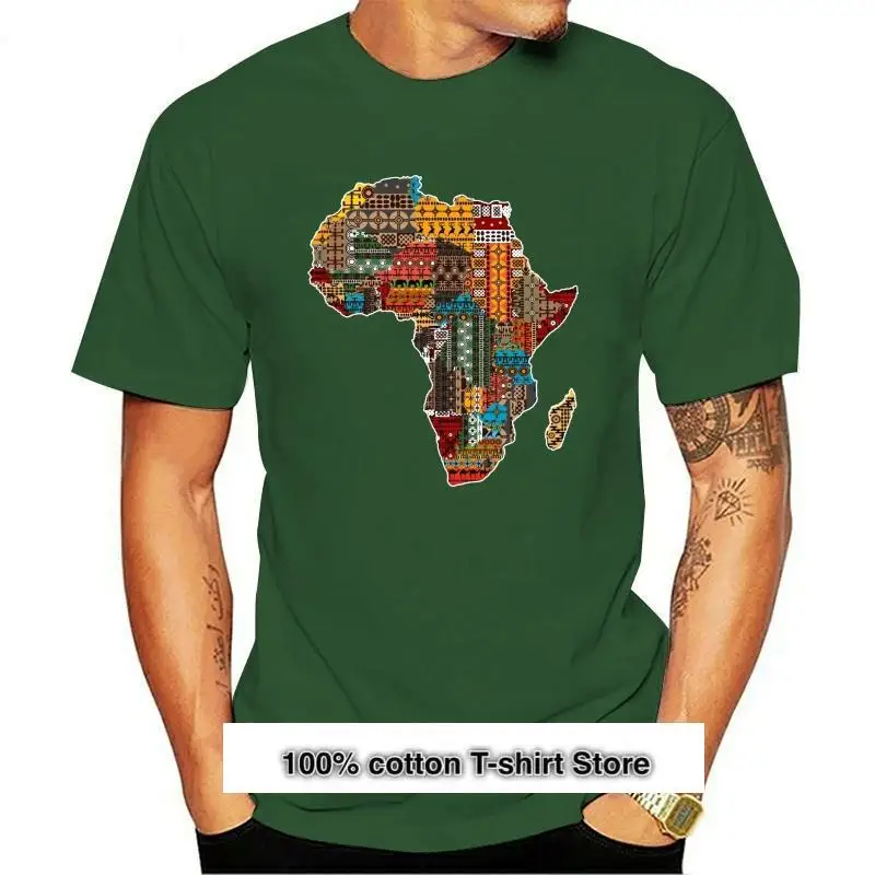 Camiseta tradicional de orgullo africano para hombre, camisa con patrón étnico, mapa de África
Camiseta tradicional de orgullo africano para hombre, camisa con patrón étnico, mapa de África