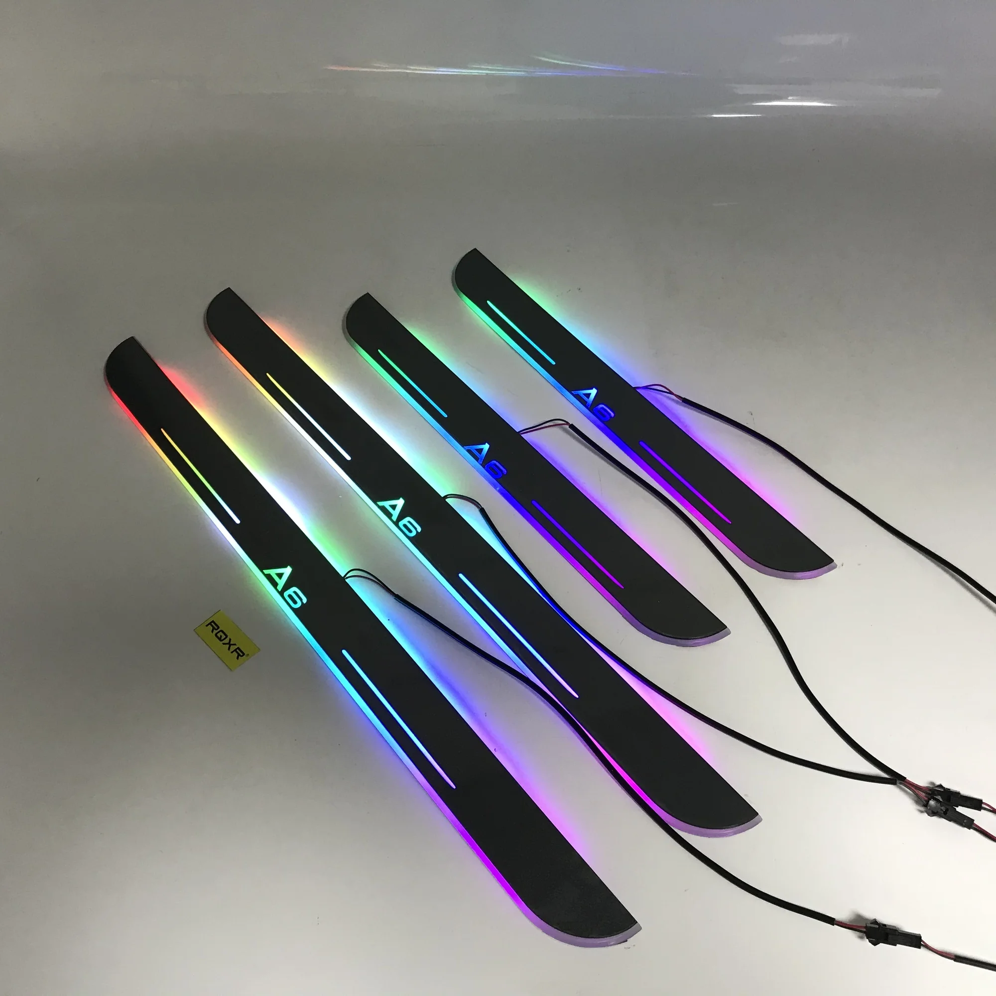 Rqxr Led Moving Door Scuff for Audi A6 Dynamic Door Sill Plate Flat Lining Overlay Flow/fixed Light
Rqxr Led Moving Door Scuff for Audi A6 Dynamic Door Sill Plate Flat Lining Overlay Flow/fixed Light
