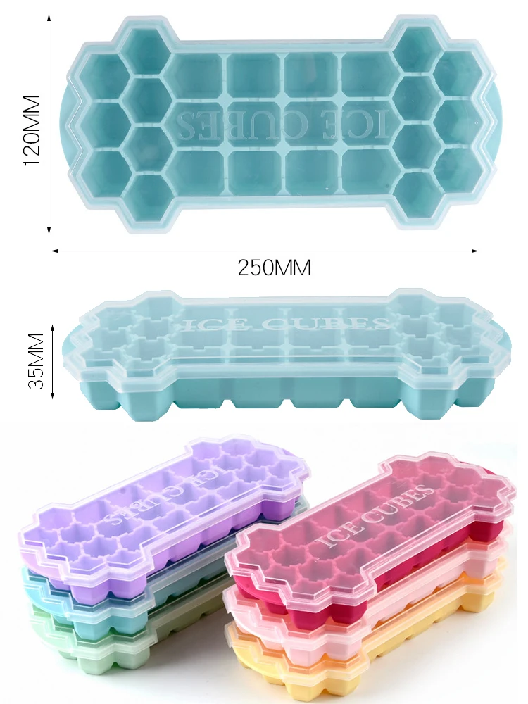 26 Grids Silicone Ice Cube Tray Molds With Lid Honeycomb Shape Ice Cube Maker Fruit Popsicle Ice Cream Mould Wine Bar Drinking
26 Grids Silicone Ice Cube Tray Molds With Lid Honeycomb Shape Ice Cube Maker Fruit Popsicle Ice Cream Mould Wine Bar Drinking