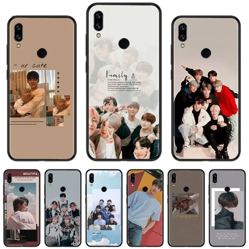 Танца группы kpop boy ТПУ Мягкий силиконовый чехол для мобильного телефона Xiaomi Redmi Note