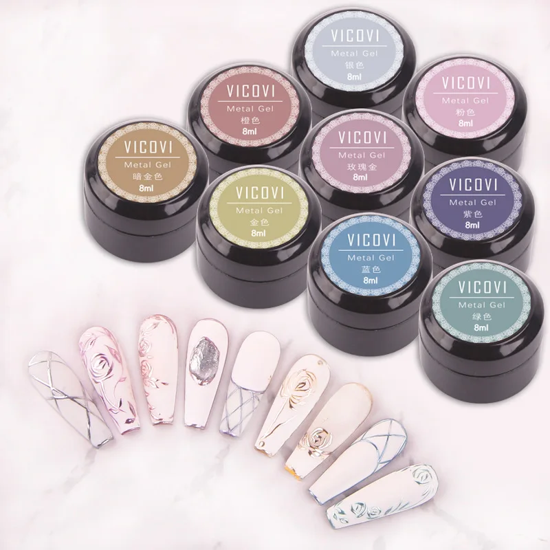 LONGNAILS 3.2*3cm 9colors Japanese ART Metal Gel Painting Manicure Chill 8ml Gold/ Rose/Blue/Green/Silver Nail Metalgel #GY1~GY9
LONGNAILS 3.2*3cm 9colors Japanese ART Metal Gel Painting Manicure Chill 8ml Gold/ Rose/Blue/Green/Silver Nail Metalgel #GY1~GY9