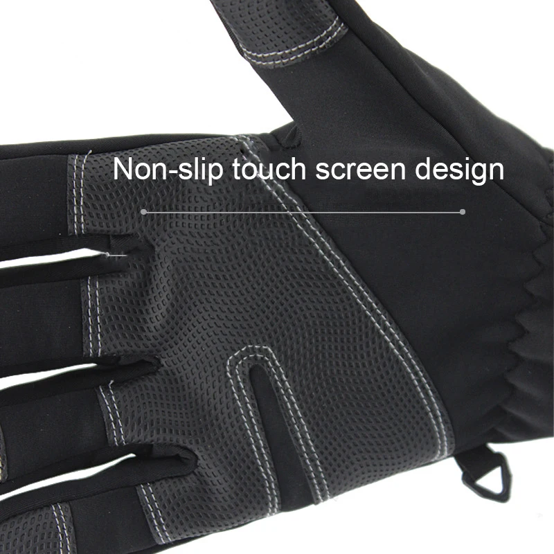1 Pair Workout Outdoor Gloves Sport Cycling Winter Luvas NEW Waterproof Gloves Windproof Anti-slip Warm Lifting Mittens Unisex