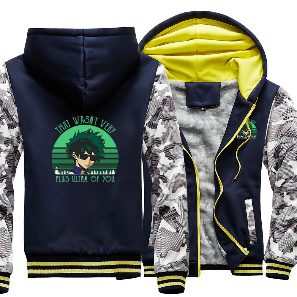 Japanese Anime My Hero Academia Deku Ultra Raglan Black Thick Hoodies Winter Warm Printed Sweatshirts Coat Men Fitted Jackets
Japanese Anime My Hero Academia Deku Ultra Raglan Black Thick Hoodies Winter Warm Printed Sweatshirts Coat Men Fitted Jackets