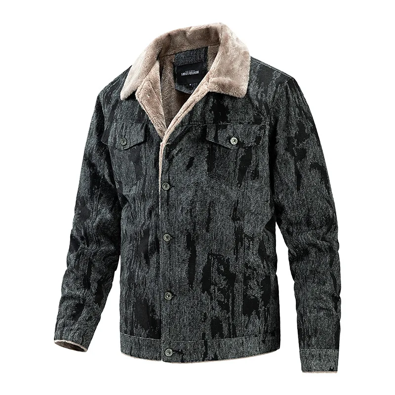 Plus Warm Jacket Men Single Breasted Streetwear Mens Jackets Fleece Winter Tie Dye Style Jackets Male Uniform
Plus Warm Jacket Men Single Breasted Streetwear Mens Jackets Fleece Winter Tie Dye Style Jackets Male Uniform