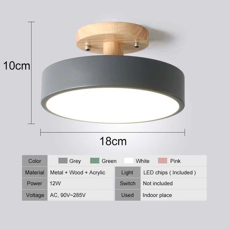 12W Led Ceiling Lights Modern Ceiling Lamp Nordic Wood Living Room Decoration Bedroom Kitchen Corridor Porch Lampada Led Lamp
12W Led Ceiling Lights Modern Ceiling Lamp Nordic Wood Living Room Decoration Bedroom Kitchen Corridor Porch Lampada Led Lamp