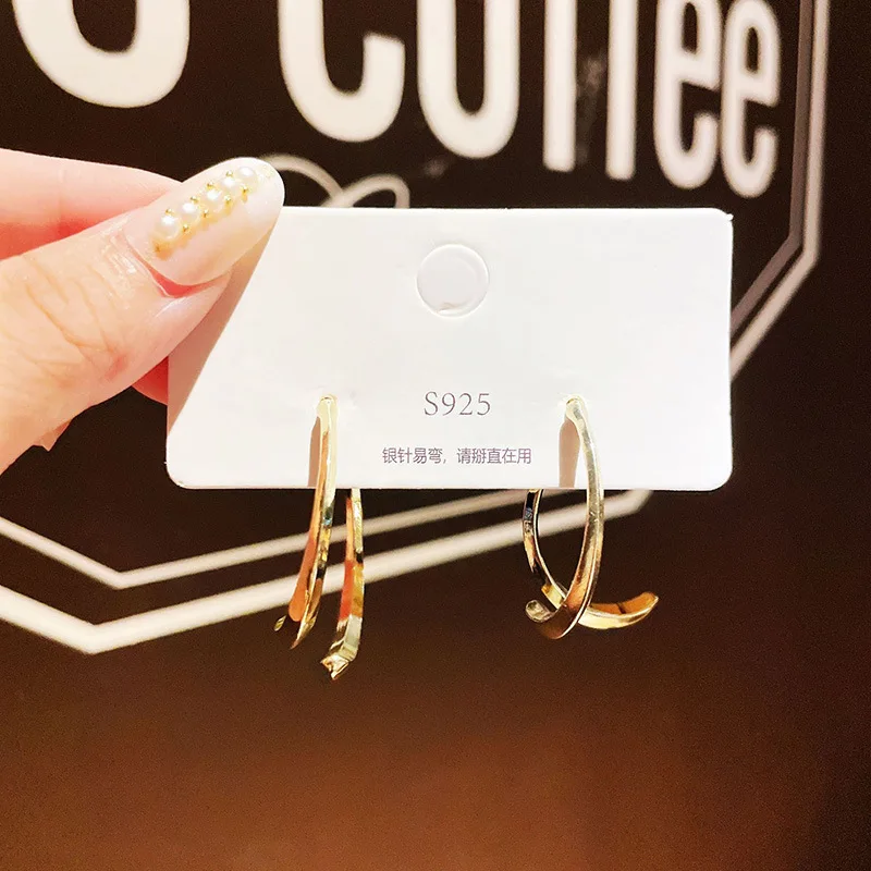 Fashion Silver Needle Earrings Korean Version of Tassel Temperament Simple Metal Earrings Female Net Red Geometric Ear Jewelry
Fashion Silver Needle Earrings Korean Version of Tassel Temperament Simple Metal Earrings Female Net Red Geometric Ear Jewelry