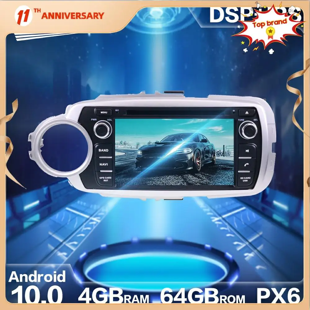 Aotsr PX6 Android 10.0 4+64G Car Radio GPS Navigation DSP For Toyota Yaris 2012 - 2015 Car HD Stereo Video Multimedia DVD Player
Aotsr PX6 Android 10.0 4+64G Car Radio GPS Navigation DSP For Toyota Yaris 2012 - 2015 Car HD Stereo Video Multimedia DVD Player