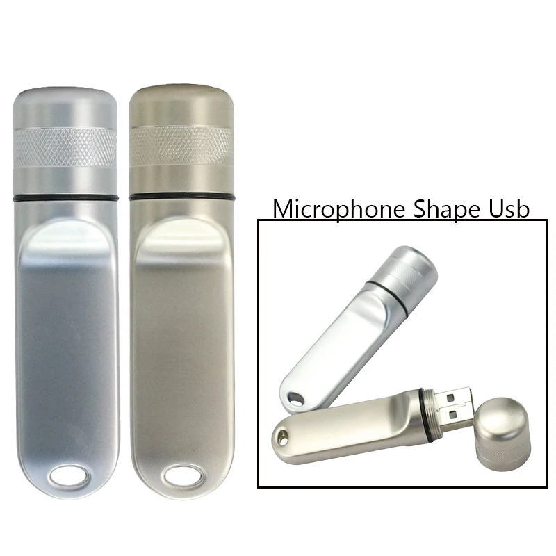 Металлическая Модель микрофона флеш-диск USB 2 0 4 ГБ 8 флэш-накопитель 16 Гб
