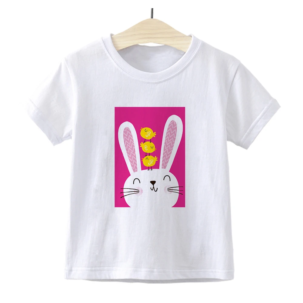 Cartoon Baby Clothing Cute Girls T-shirts Rabbit and Chick Printed Novelty Fashion Tshirt Cozy Casual Kids Camiseta Summer
Cartoon Baby Clothing Cute Girls T-shirts Rabbit and Chick Printed Novelty Fashion Tshirt Cozy Casual Kids Camiseta Summer