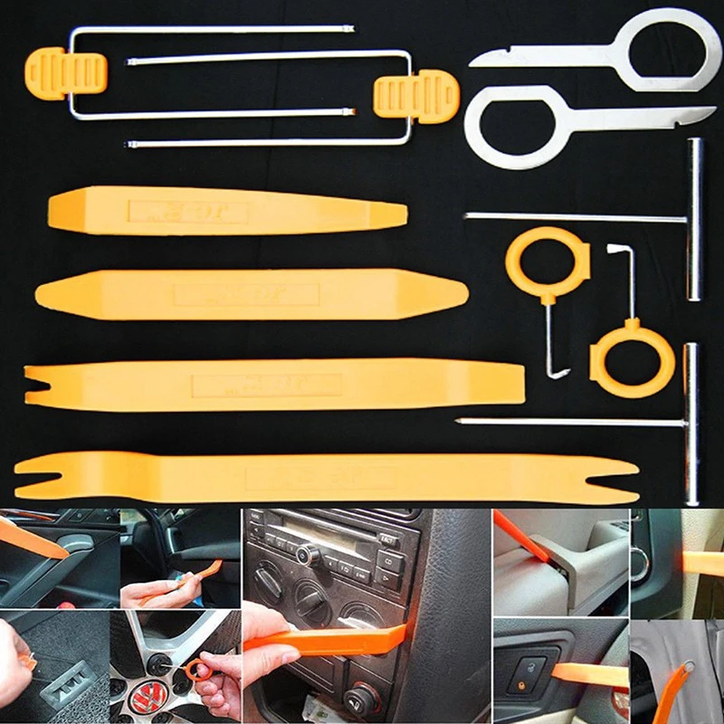 1Set 12PCS Professional Automobile Audio Door Clip Panel Trim Dash Auto Radio Removal Pry Tools Set Car Panel Removal Tool Kit
1Set 12PCS Professional Automobile Audio Door Clip Panel Trim Dash Auto Radio Removal Pry Tools Set Car Panel Removal Tool Kit