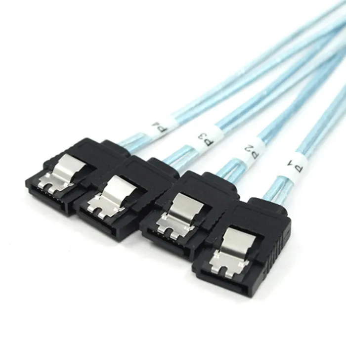 MINI SAS 4i SFF-8087 36P To 4 SATA 7Pin HDD Hard Disk internal cable 50cm 100cm 3ft
MINI SAS 4i SFF-8087 36P To 4 SATA 7Pin HDD Hard Disk internal cable 50cm 100cm 3ft