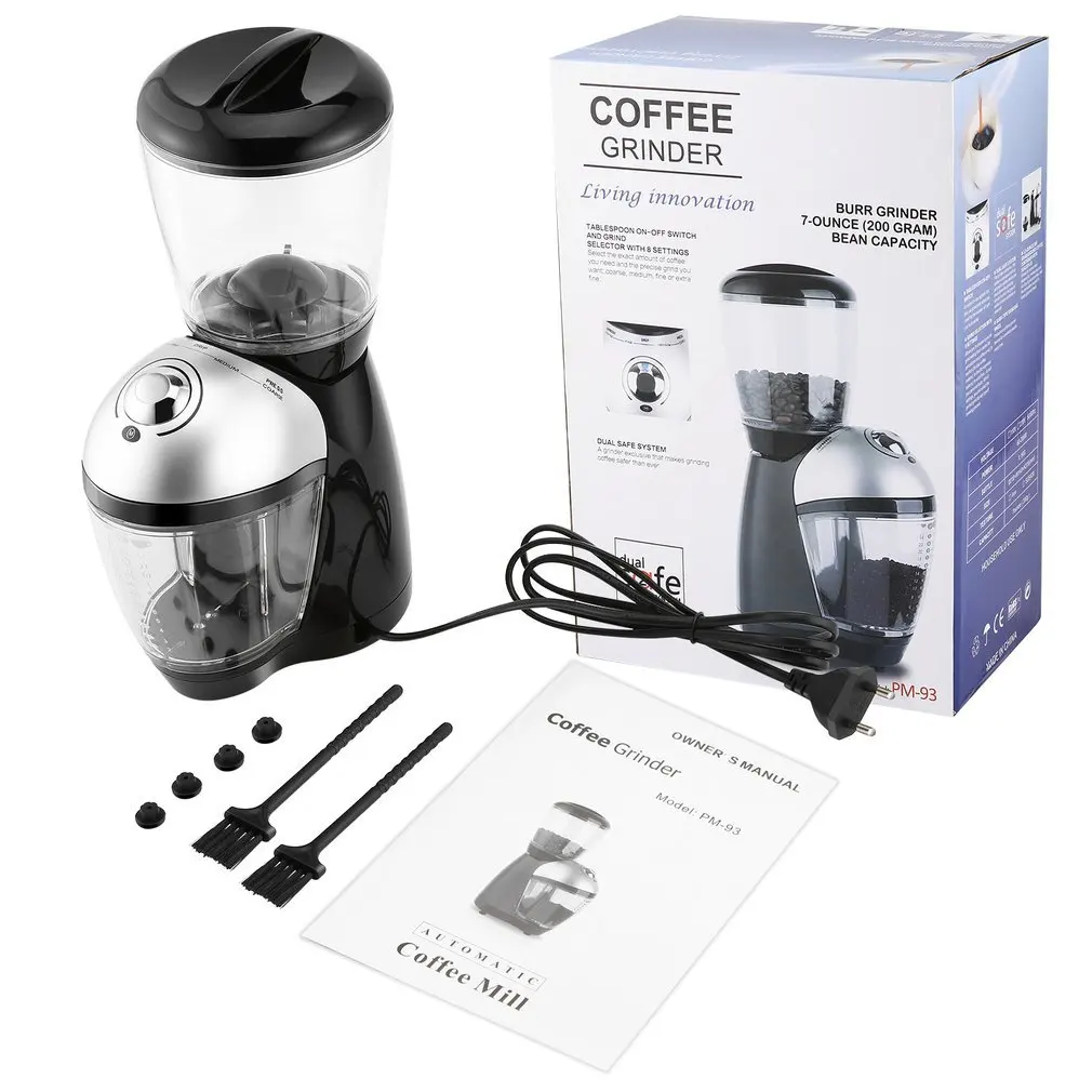 Professional Coffee Grinder Home Use Electric Grinding Machine Equipped With 420 Stainless Steel Grinding Disk 
Professional Coffee Grinder Home Use Electric Grinding Machine Equipped With 420 Stainless Steel Grinding Disk