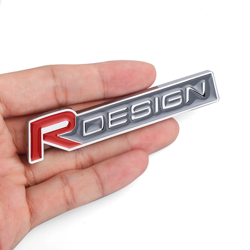 Автомобильная 3D металлическая наклейка с логотипом RDESIGN передняя решетка значок