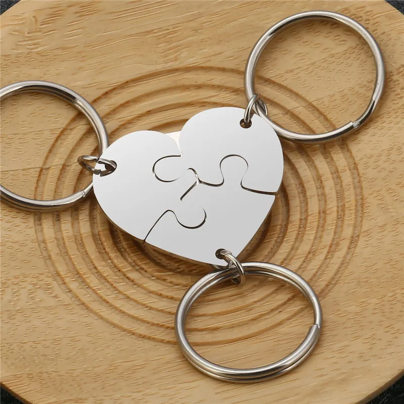 Jovivi Stainless Steel Puzzle Heart Shape Key Chain Key Ring family friendship keychains Birthday Gift 3 pcs / 4 pcs Key Chains
Jovivi Stainless Steel Puzzle Heart Shape Key Chain Key Ring family friendship keychains Birthday Gift 3 pcs / 4 pcs Key Chains