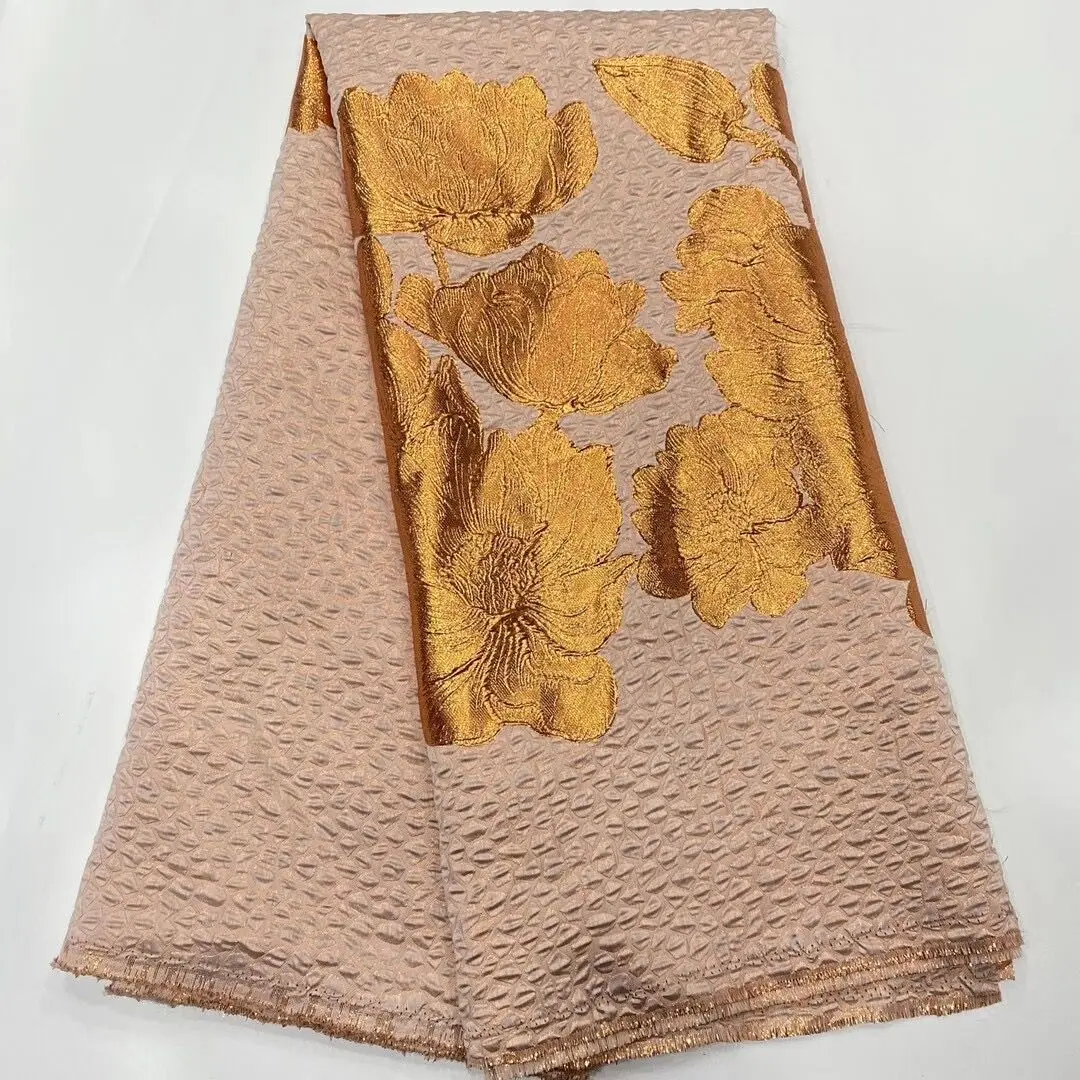 5Yards African Brocade Jacquard Fabric Demarsk Lace Material Nigerian Women Sewing Cloth Material Tissus Teals For Dress PJZ6
5Yards African Brocade Jacquard Fabric Demarsk Lace Material Nigerian Women Sewing Cloth Material Tissus Teals For Dress PJZ6