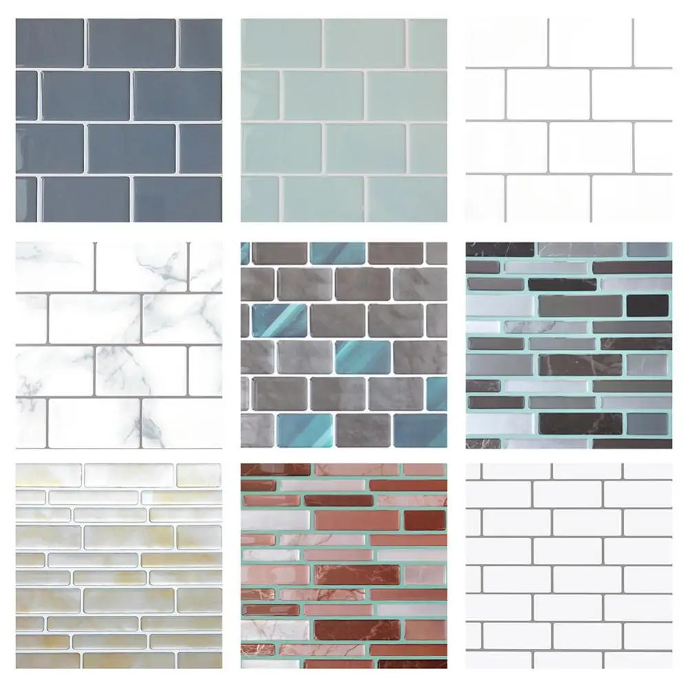 Самоклеящаяся водостойкая 3D эпоксидная плитка Backsplash стикер сделай сам