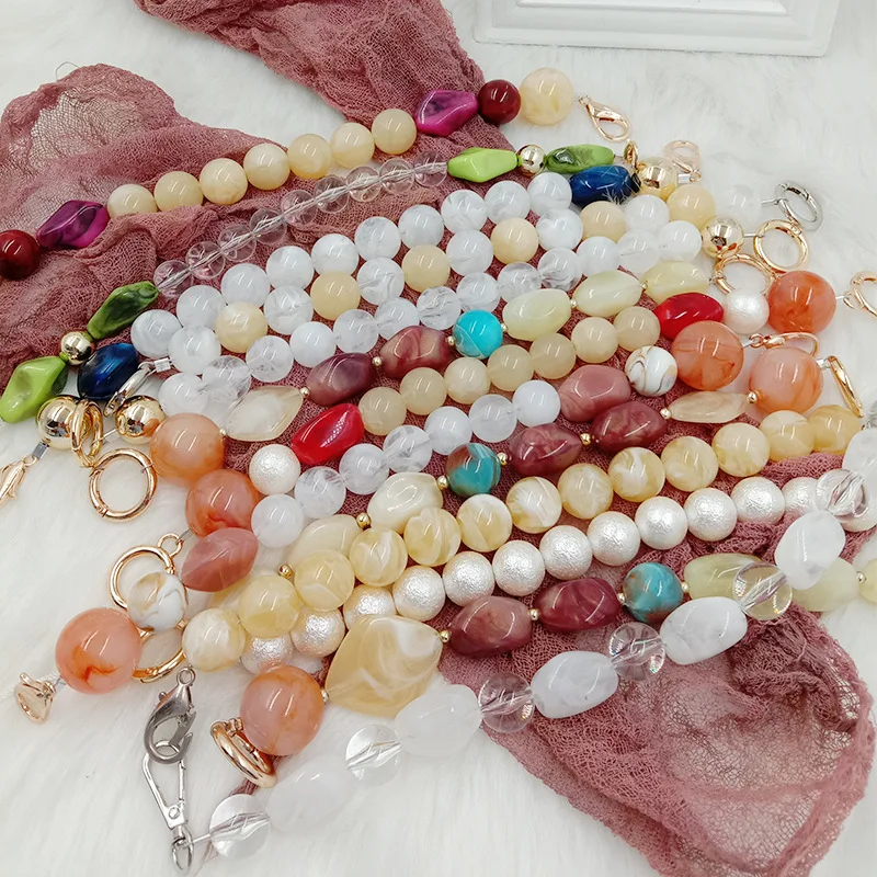 Fashion 30cm Resin Beads Pearl Bag Strap Handbag Accessories DIY purse Replacement handles for Handbag Strap Belts Bag Chain
Fashion 30cm Resin Beads Pearl Bag Strap Handbag Accessories DIY purse Replacement handles for Handbag Strap Belts Bag Chain