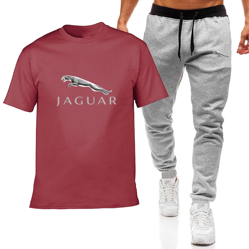 2021Summer New Men's T-Shirt Jaguar Car Logo Cotton Round Neck Short-Sleeved Fitness Sports Pants Fashion Casual Wear Men's Suit
2021Summer New Men's T-Shirt Jaguar Car Logo Cotton Round Neck Short-Sleeved Fitness Sports Pants Fashion Casual Wear Men's Suit