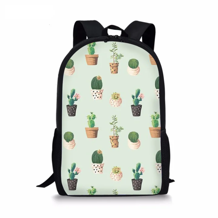 

Fashion School Bag for Girl Kids Cute Cactus Cartoon Printed Bookback Children Bags Mochila Escolar Schoolbag Girls