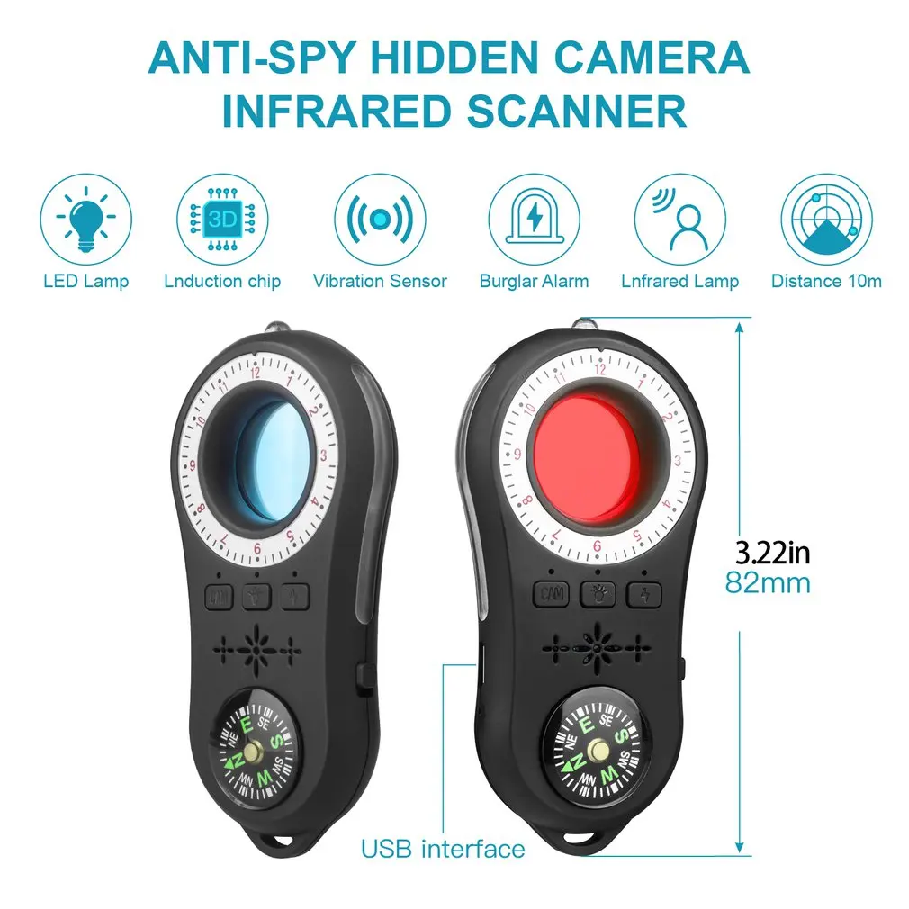 S100 Privacy Protection Infrared Detector Prevent Eavesdropping Vibration Induction Wireless Precision Alarm Detector
S100 Privacy Protection Infrared Detector Prevent Eavesdropping Vibration Induction Wireless Precision Alarm Detector