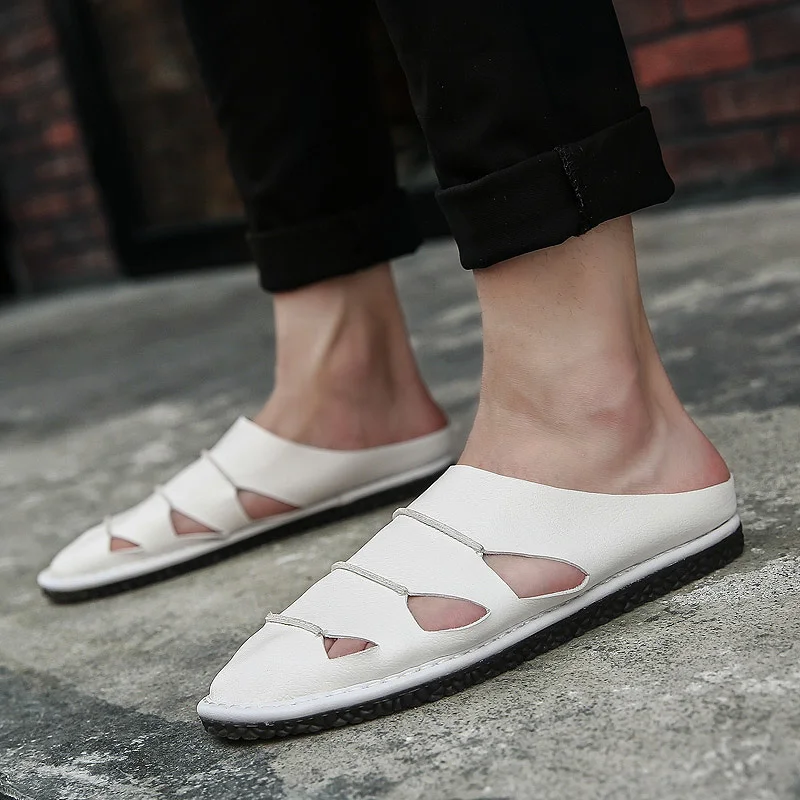 Hollow Men's Genuine Leather Sandals Casual Summer Flip Flop Men Outdoor Comfortable Slippers Beach Footwear Flat's Man
Hollow Men's Genuine Leather Sandals Casual Summer Flip Flop Men Outdoor Comfortable Slippers Beach Footwear Flat's Man