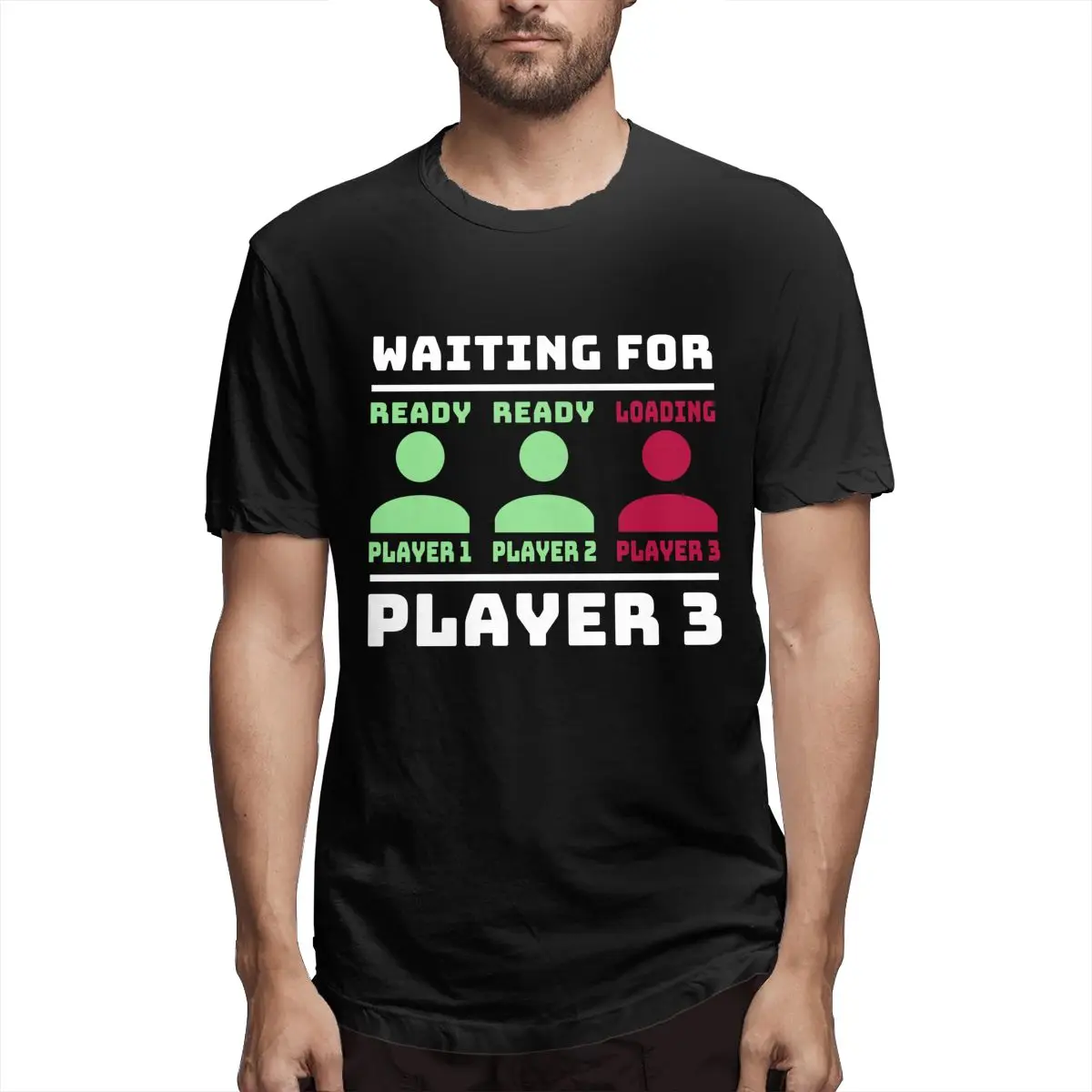 New Black Waiting For Player 3 Pregnancy Announcement Men's Unique Tees Short Sleeve O Neck Cotton SummerT-Shirt
New Black Waiting For Player 3 Pregnancy Announcement Men's Unique Tees Short Sleeve O Neck Cotton SummerT-Shirt