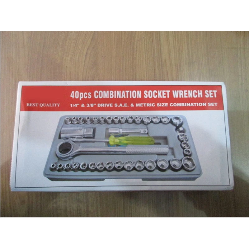 40 Pcs Portable Combination Socket Wrench Tool Kit Set Machine Repair Socket Wrench Car Repair Tool LB88
40 Pcs Portable Combination Socket Wrench Tool Kit Set Machine Repair Socket Wrench Car Repair Tool LB88