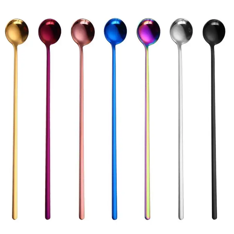 Rainbow Color Coffee Tea Stir Spoon Long Handle Ice Tableware Supplies Eco-Friendly Steel Kitchen Spoons Cream De K0G3
Rainbow Color Coffee Tea Stir Spoon Long Handle Ice Tableware Supplies Eco-Friendly Steel Kitchen Spoons Cream De K0G3