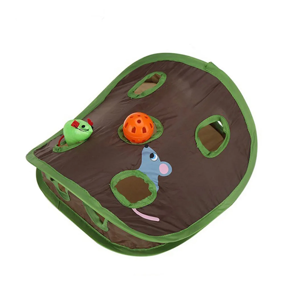 Pet Cat Mice Game Intelligence Toy Bell Tent With 9 Hole Cats Playing Tunnel Foldable Mouse Hunt Toys Keeps Kitten Active Pets
Pet Cat Mice Game Intelligence Toy Bell Tent With 9 Hole Cats Playing Tunnel Foldable Mouse Hunt Toys Keeps Kitten Active Pets