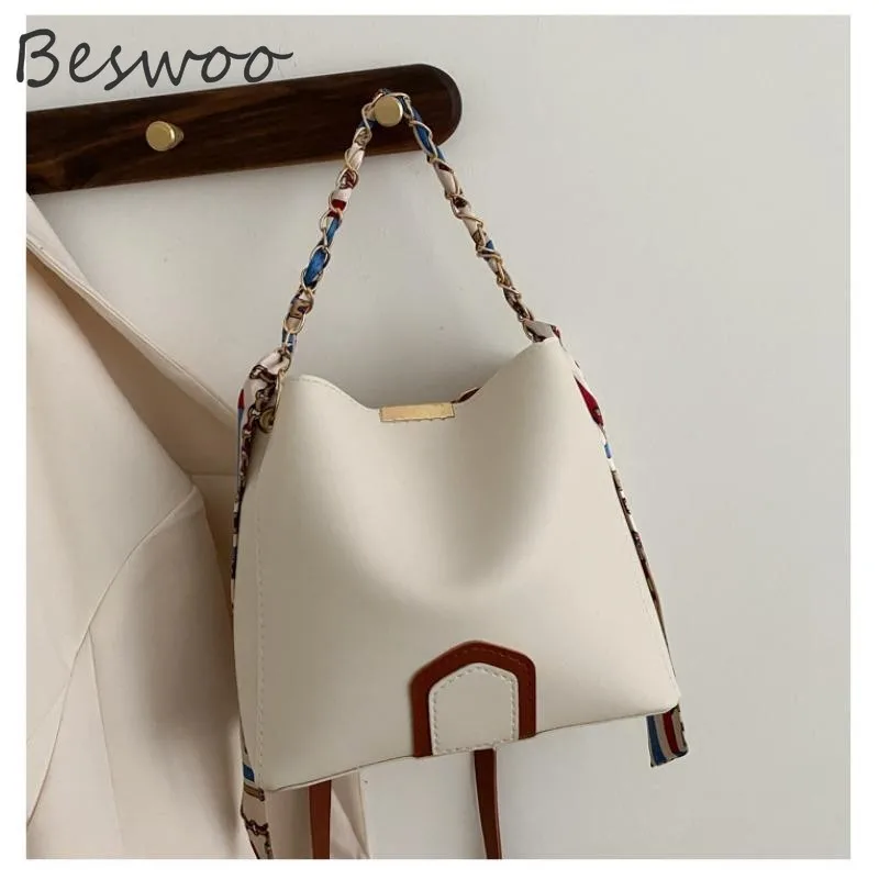 2021 New Women's Single Shoulder Bag PU Fashion All-matching Messenger Bag Scarves Chain Foreign Style Bucket Bag Women Handbags
2021 New Women's Single Shoulder Bag PU Fashion All-matching Messenger Bag Scarves Chain Foreign Style Bucket Bag Women Handbags