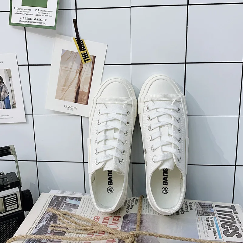 SWONCO White Canvas Shoes Women Fashion Flat Sneakers Vulcanize 2020 New Female Casual Shoe Student Sneakers Black Canvas Shoe
SWONCO White Canvas Shoes Women Fashion Flat Sneakers Vulcanize 2020 New Female Casual Shoe Student Sneakers Black Canvas Shoe