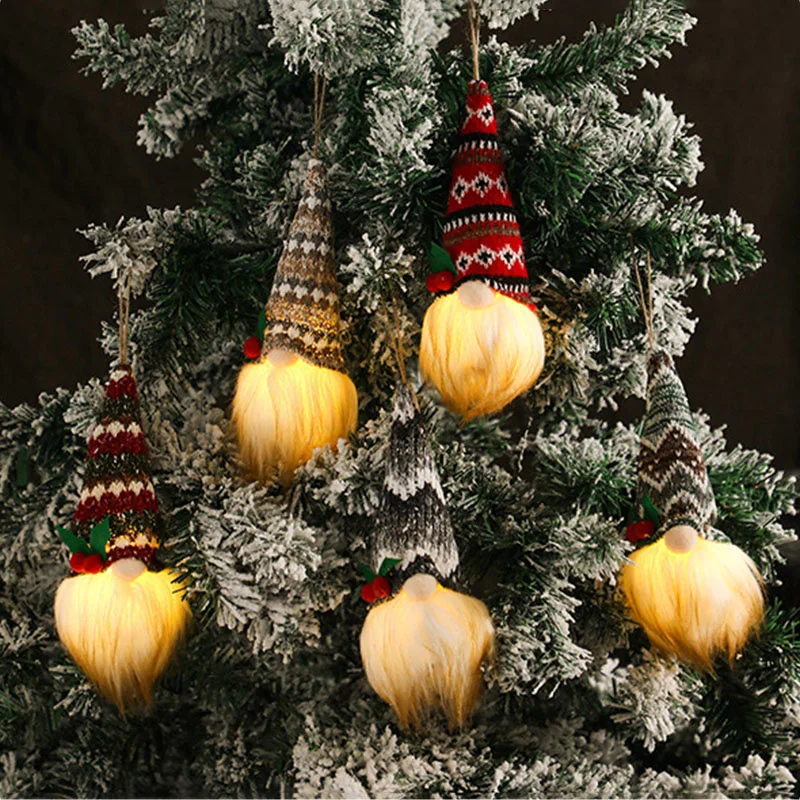 Christmas Elf Doll Stripe Faceless Santa Claus With LED Light Pendant Room Xmas Tree Ornaments Lamp Party Christmas Decoration
Christmas Elf Doll Stripe Faceless Santa Claus With LED Light Pendant Room Xmas Tree Ornaments Lamp Party Christmas Decoration