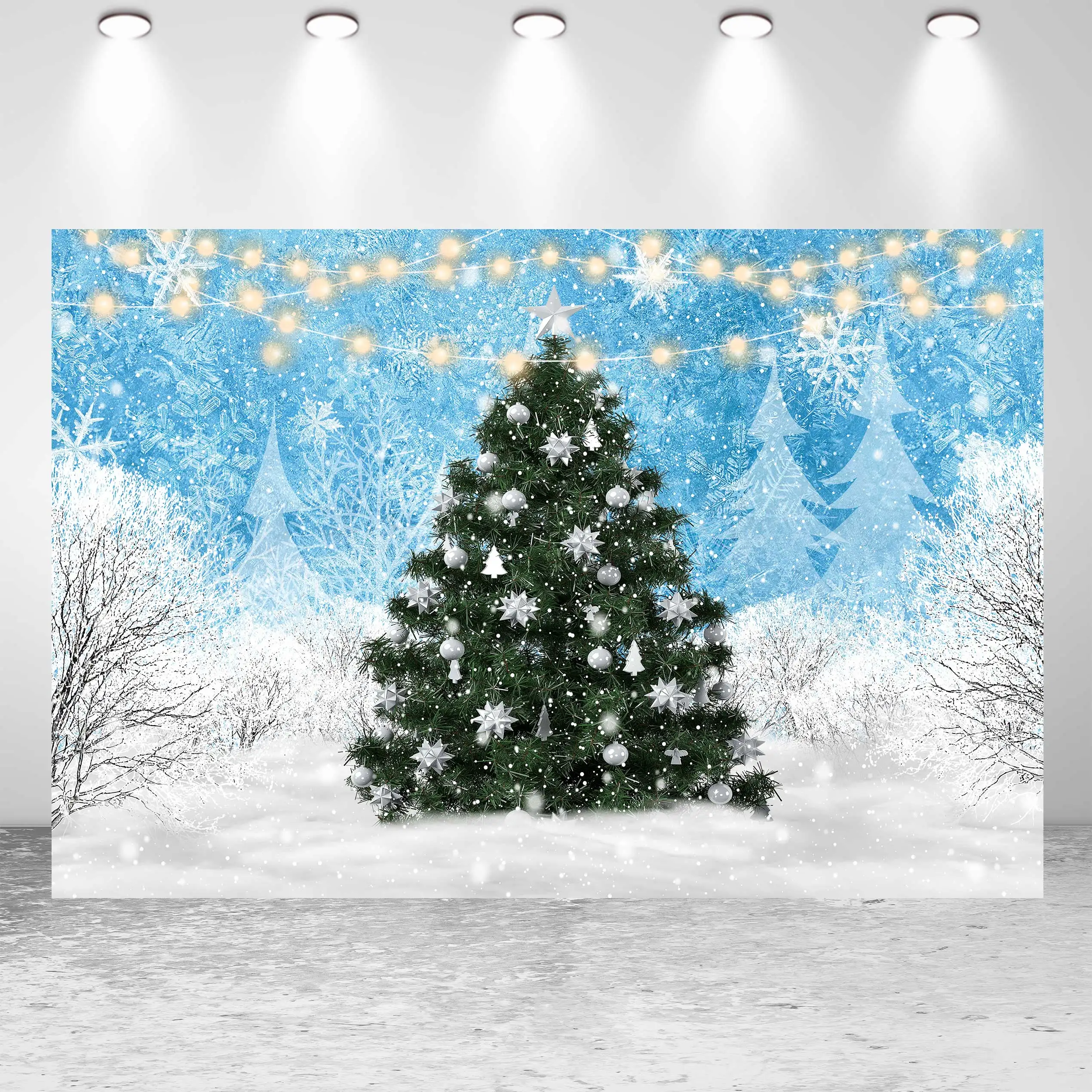 NeoBack Merry Christmas Snowflake Christmas Tree Stars Glitter Glod Bells DIY Party Banner Photo Backdrop Photography Background
NeoBack Merry Christmas Snowflake Christmas Tree Stars Glitter Glod Bells DIY Party Banner Photo Backdrop Photography Background