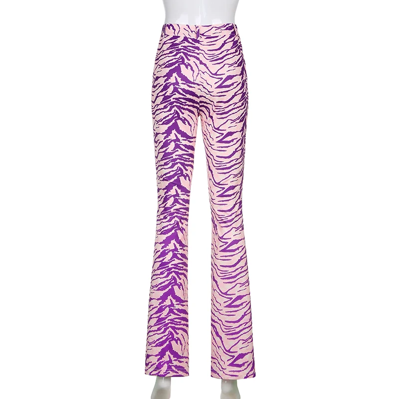 Autumn Zebra Printed Pants Y2k Full Length Purple Trousers High Waist Zipper Cargo Pants Animal Party Straight Outfits Clubwear
Autumn Zebra Printed Pants Y2k Full Length Purple Trousers High Waist Zipper Cargo Pants Animal Party Straight Outfits Clubwear
