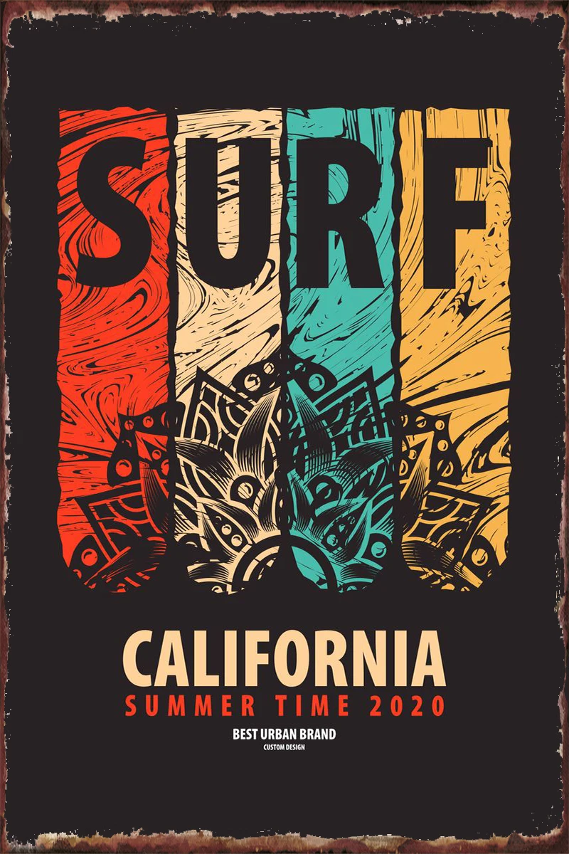 Винтажный металлический знак для серфинга, жестяные таблички, Настенный декор, украшение для комнаты в стиле ретро для дома, клуба, мужской ...
Винтажный металлический знак для серфинга, жестяные таблички, Настенный декор, украшение для комнаты в стиле ретро для дома, клуба, мужской ...