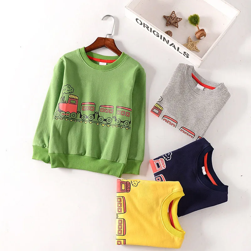 Children T-shirt Cartoon Train Long Sleeve Sweatshirts For Boys Girls Cotton Tops Kids Sweatshirt Spring Autumn Baby Clothing
Children T-shirt Cartoon Train Long Sleeve Sweatshirts For Boys Girls Cotton Tops Kids Sweatshirt Spring Autumn Baby Clothing