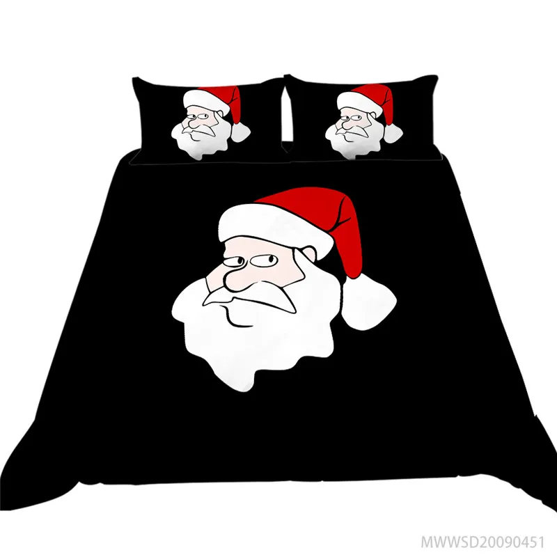 Bedding Set Christmas Santa Claus Duvet Cover Polyester Bedclothes King Queen Size for Kids Children Festival Gift
Bedding Set Christmas Santa Claus Duvet Cover Polyester Bedclothes King Queen Size for Kids Children Festival Gift