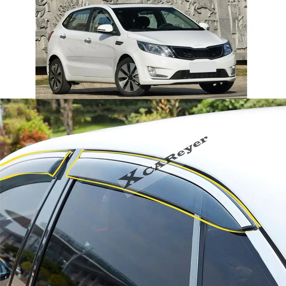 For KIA K2 Hatchback 2011 2012 2013 2014 2015 2016 2017-2021 Car Sticker Plastic Window Glass Wind Visor Rain/Sun Guard Vent
For KIA K2 Hatchback 2011 2012 2013 2014 2015 2016 2017-2021 Car Sticker Plastic Window Glass Wind Visor Rain/Sun Guard Vent
