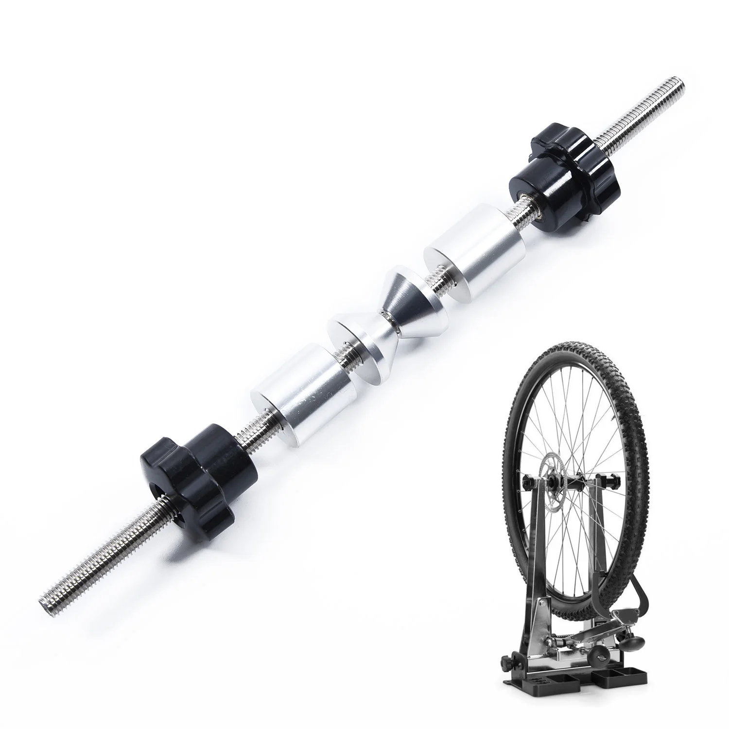 Bike Wheel Repair Truing Stand Platform Set For 12/15/20mm Axle Front Wheels Up Mechanic Tool Thru Axle Adapter Repair Tools
Bike Wheel Repair Truing Stand Platform Set For 12/15/20mm Axle Front Wheels Up Mechanic Tool Thru Axle Adapter Repair Tools