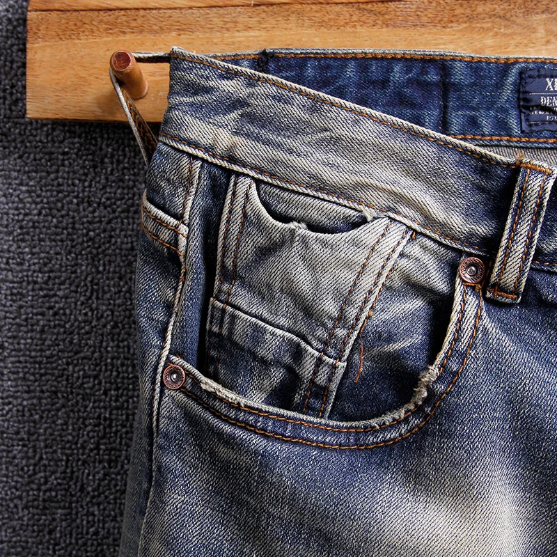 Italian Style Fashion Men Jeans High Quality Retro Washed Elastic Slim Fit Classical Jeans Streetwear Vintage Designer Jeans Men
Italian Style Fashion Men Jeans High Quality Retro Washed Elastic Slim Fit Classical Jeans Streetwear Vintage Designer Jeans Men