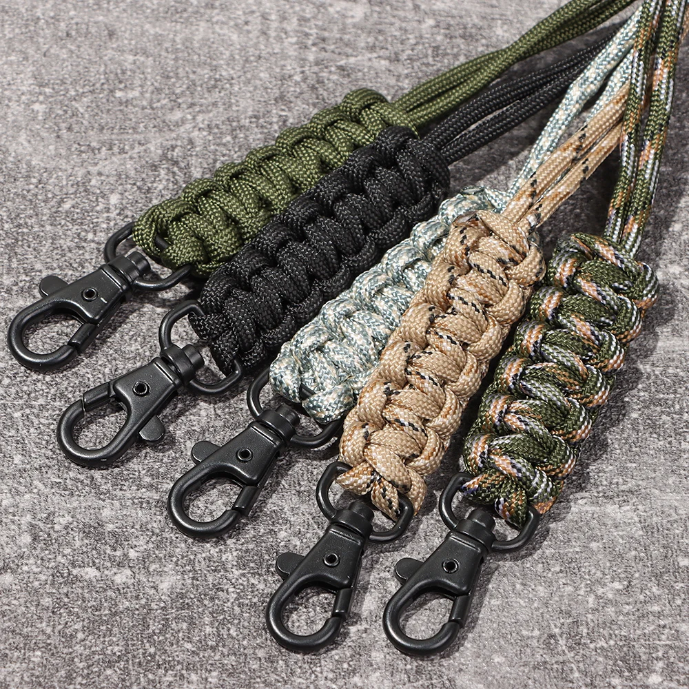 1PC Paracord Keychain Military Braided Nylon Lanyard With Metal Triangle Buckle High Strength Parachute Cord Carabiner
1PC Paracord Keychain Military Braided Nylon Lanyard With Metal Triangle Buckle High Strength Parachute Cord Carabiner