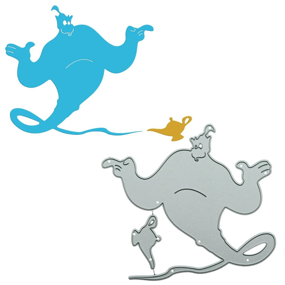 Aladdin Djinn и волшебная лампа шаблон сказки вырезанные штампы Скрапбукинг Украшение