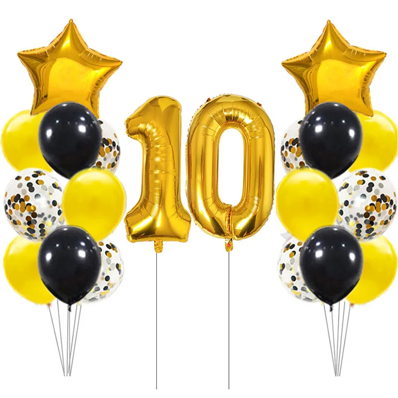 22pcs/set 10 Year Old Balloons Birthday Decorations kids Happy Birthday Party Supplies Baby Boy Girl Rose Gold Number Foil Latex
22pcs/set 10 Year Old Balloons Birthday Decorations kids Happy Birthday Party Supplies Baby Boy Girl Rose Gold Number Foil Latex