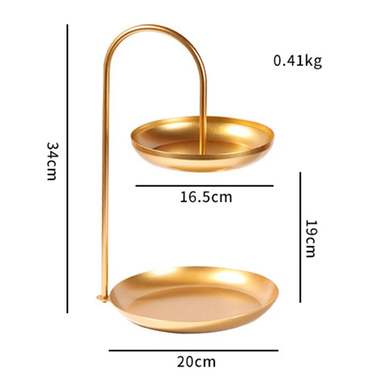 Ins Gold Wrought Iron Double Storage Tray Dessert Table Candy Snack Tray Jewelry Display Rack Storage Rack
Ins Gold Wrought Iron Double Storage Tray Dessert Table Candy Snack Tray Jewelry Display Rack Storage Rack