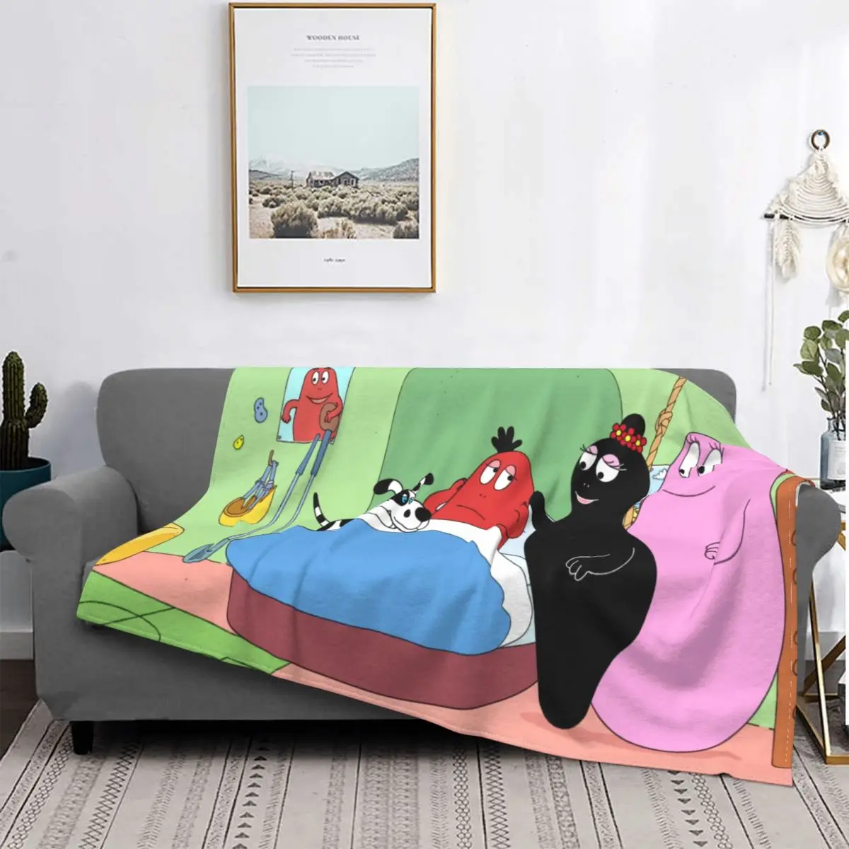 Manta de franela de animada para родителей и детей, ropa de cama caplida para primavera и отоние, Les barbapala Barbamama
Manta de franela de animada para родителей и детей, ropa de cama caplida para primavera и отоние, Les barbapala Barbamama
