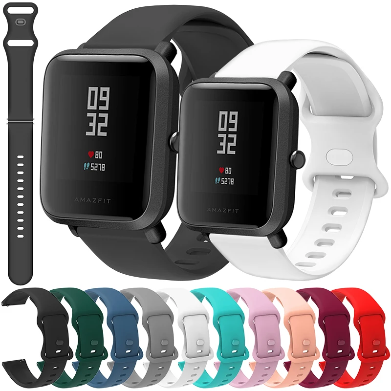 20mm Silicone Strap For Huami Amazfit Bip/Bip S / U / Lite Smartwatch Replacement Easy Fit Bracelet Sport Wristband Accessories
20mm Silicone Strap For Huami Amazfit Bip/Bip S / U / Lite Smartwatch Replacement Easy Fit Bracelet Sport Wristband Accessories