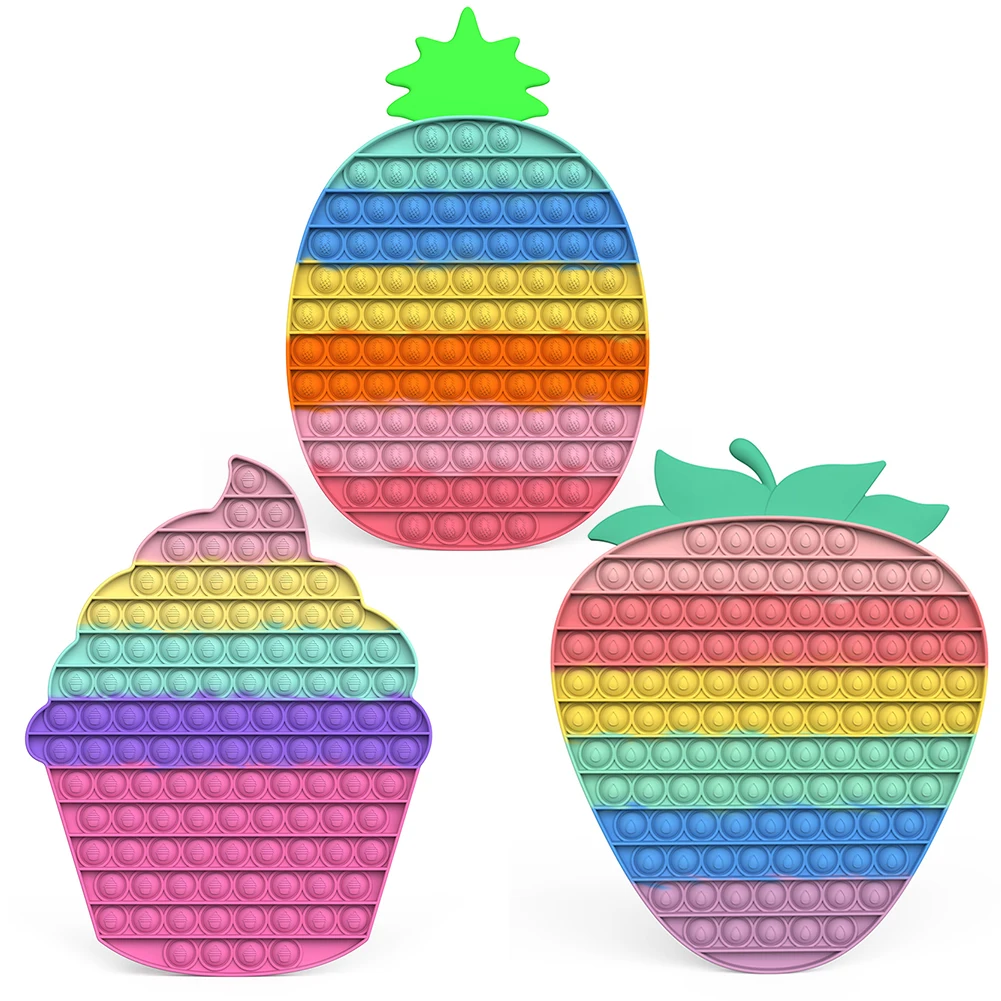 Big Size Push Bubble Sensory Toy Silicone Rainbow Autism Antistress Fidget Toys Toys Stress Relieve Special Needs for Kids Gifts
Big Size Push Bubble Sensory Toy Silicone Rainbow Autism Antistress Fidget Toys Toys Stress Relieve Special Needs for Kids Gifts