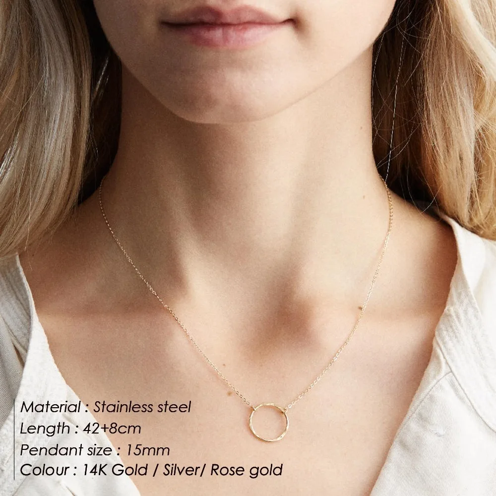 2 Set Crystal Pendant Gold Necklace for Women Stainless Steel Long Chain Imitation Pearl Choker Charm Friends Gifts | Украшения и