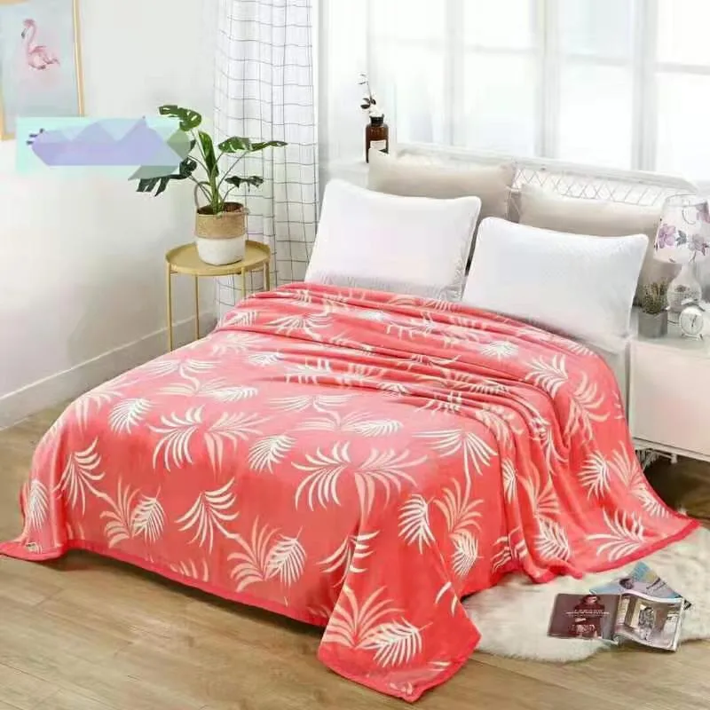 Mechanical Wash Flannel Blanket Comfortable Soft Cover Bedroom Winter Bed Warm Blankets for Beds Sofa Multi-size Coral Velvet 
Mechanical Wash Flannel Blanket Comfortable Soft Cover Bedroom Winter Bed Warm Blankets for Beds Sofa Multi-size Coral Velvet