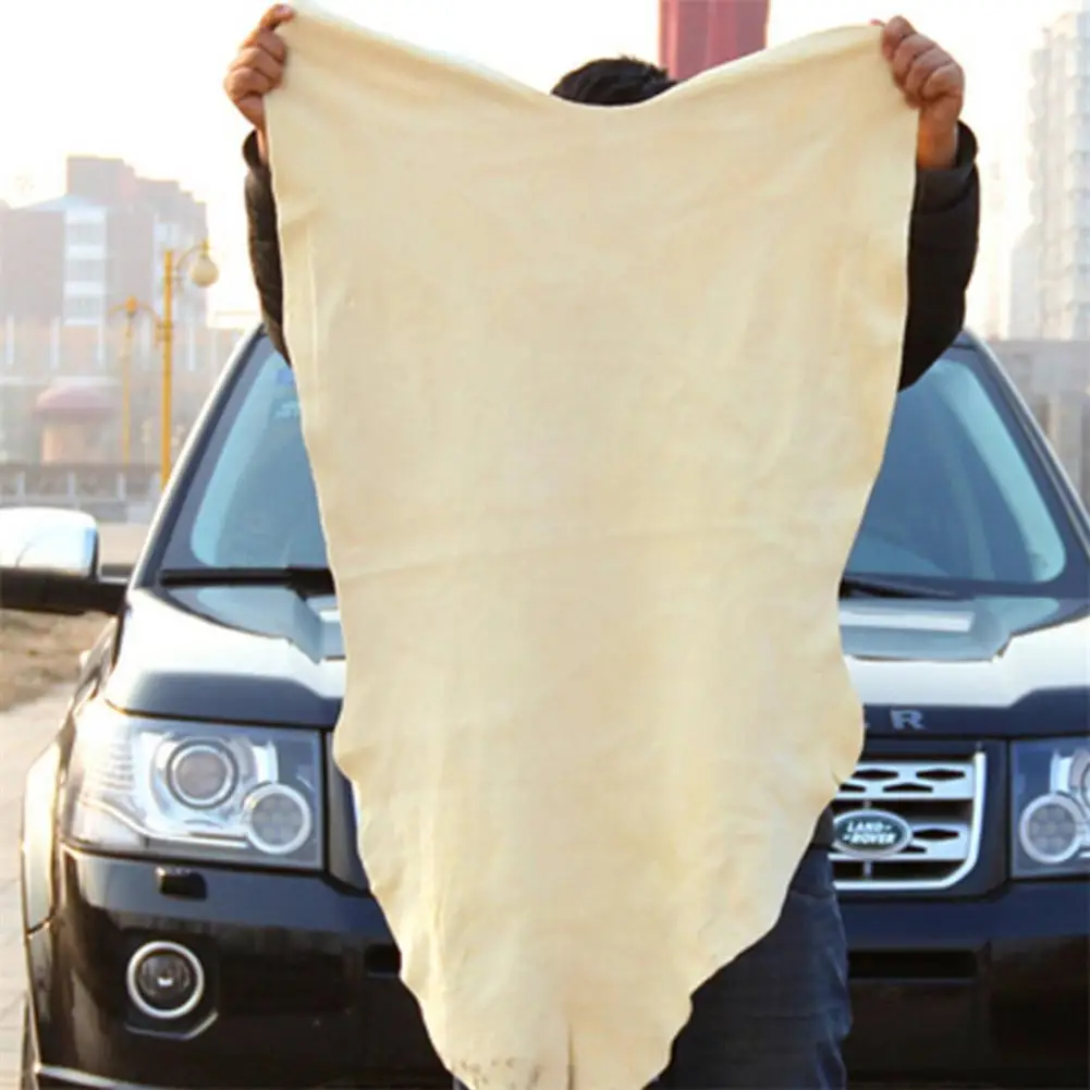 Natural Chamois Leather Car Washing Towels Super Absorbent Car Home Window Glass Drying Cleaning Cloth Quick Dry Car Wash Towel
Natural Chamois Leather Car Washing Towels Super Absorbent Car Home Window Glass Drying Cleaning Cloth Quick Dry Car Wash Towel
